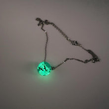 Load image into Gallery viewer, Blue Sky White Clouds Bird Ball Necklace