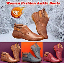 Load image into Gallery viewer, Women Comfy Daily Adjustable Leather Booties