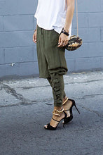 Load image into Gallery viewer, Fitted Cuff Harem Pants With Buckles