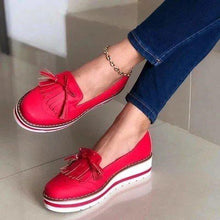 Load image into Gallery viewer, Women's Fashion Tassels Platform Oxford Shoes