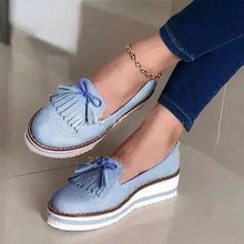 Load image into Gallery viewer, Women's Fashion Tassels Platform Oxford Shoes