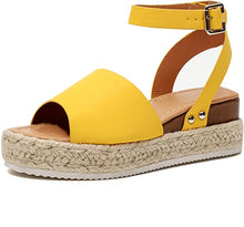 Load image into Gallery viewer, Women Platform Plus Size Sandals