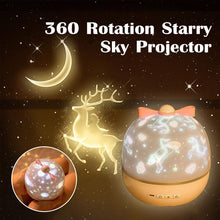 Load image into Gallery viewer, 360 star rotating light projector