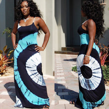 Load image into Gallery viewer, Print suspender long Dress【BUY 2 FREE SHIPPING】