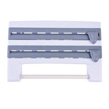 Load image into Gallery viewer, BREEZYLIVE 4 in 1 Kitchen Plastic Wrap and Foil Dispenser with Spice Rack