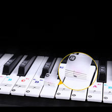 Load image into Gallery viewer, Full set of piano key sticker labels
