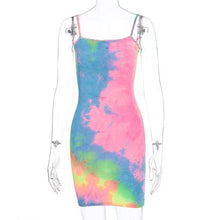 Load image into Gallery viewer, (šBuy More Save Moreš)Women's Rainbow Tie-Dye Suspender Skirt