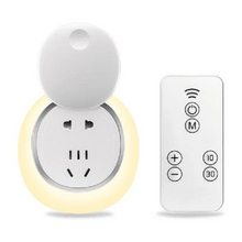 Load image into Gallery viewer, Remote sensing small night lamp Bedside protection sleep plug socket wall lamp energy saving