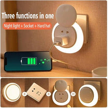 Load image into Gallery viewer, Remote sensing small night lamp Bedside protection sleep plug socket wall lamp energy saving