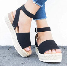Load image into Gallery viewer, Women Platform Plus Size Sandals