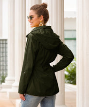 Load image into Gallery viewer, Waist Hooded Outdoor Climbing Rain Jacket For Women