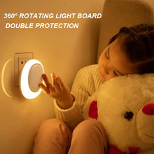 Load image into Gallery viewer, Remote sensing small night lamp Bedside protection sleep plug socket wall lamp energy saving