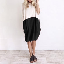 Load image into Gallery viewer, Oversized T-Shirt Dress In Color Block