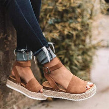 Load image into Gallery viewer, Women Platform Plus Size Sandals