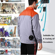 Load image into Gallery viewer, Summer Men Women Fan Cooling Vest/Air Conditioning Cool Coat -Outdoor Sun Protection Jacket USB Charing