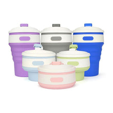 Load image into Gallery viewer, BREEZYLIVE 350ml Collapsible Telescopic Insulating Silicone Coffee Cup