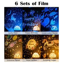 Load image into Gallery viewer, 360 star rotating light projector