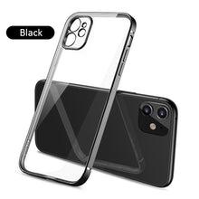 Load image into Gallery viewer, New silicone electroplated right-angle transparent anti-fall iPhone 11 phone case