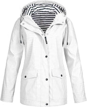 Load image into Gallery viewer, Waterproof Lightweight Rain Jacket Active Outdoor Hooded Raincoat for Women