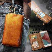 Load image into Gallery viewer, Classic Retro Stand Wallet Case for Samsung/iPhone