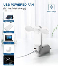 Load image into Gallery viewer, 2000/4800mAh 2/3 Speeds Handheld Portable Fan with 14-21 Hrs Runtime Quiet Mini Fan for Travel