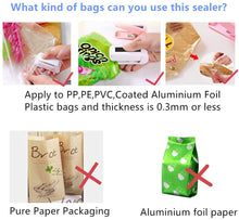 Load image into Gallery viewer, Plastic Bag Mini Heat Sealer Machine for Food Saver Storage Snack Fresh