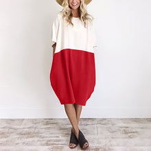 Load image into Gallery viewer, Oversized T-Shirt Dress In Color Block