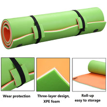 Load image into Gallery viewer, Floating Water Pad Mat,The Three-Layer XPE Foam Is Compounded Roll-Up Floating Island