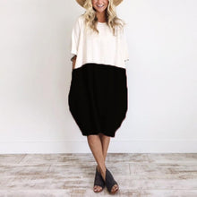 Load image into Gallery viewer, Oversized T-Shirt Dress In Color Block
