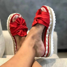 Load image into Gallery viewer, Women Casual Daily Comfy Bowknot Slip On Sandals