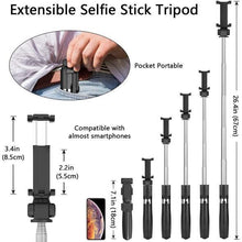 Load image into Gallery viewer, 3 In 1 Wireless Bluetooth Selfie Stick