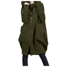 Load image into Gallery viewer, Women Full Zip Warm Pocket Hoodie