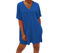 Load image into Gallery viewer, Less Is More Set🔥V-neck Solid Short Sleeve
