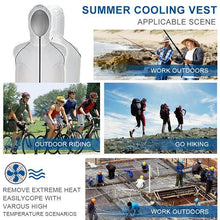 Load image into Gallery viewer, Summer Men Women Fan Cooling Vest/Air Conditioning Cool Coat -Outdoor Sun Protection Jacket USB Charing