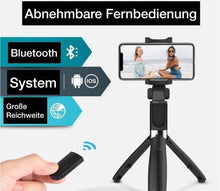 Load image into Gallery viewer, 3 in 1 drahtloser Bluetooth-Selfie-Stick