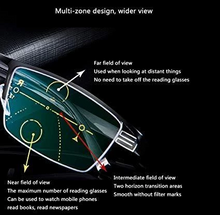 Load image into Gallery viewer, Homm-Memory Titanium Anti-blue Light Intelligent Zoom Far And Near Dual-use Reading Glasses