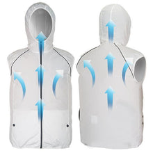 Load image into Gallery viewer, Summer Men Women Fan Cooling Vest/Air Conditioning Cool Coat -Outdoor Sun Protection Jacket USB Charing