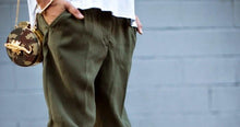 Load image into Gallery viewer, Fitted Cuff Harem Pants With Buckles