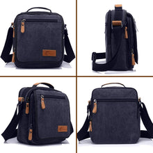 Load image into Gallery viewer, Canvas Bag, Shoulder Bag Messenger Bag with Multiple Pockets - yoursrose
