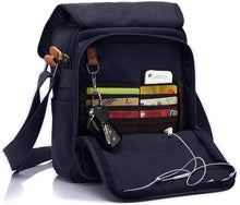 Load image into Gallery viewer, Canvas Bag, Shoulder Bag Messenger Bag with Multiple Pockets - yoursrose