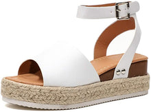 Load image into Gallery viewer, Women Platform Plus Size Sandals