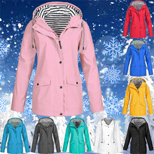 Load image into Gallery viewer, Waterproof Lightweight Rain Jacket Active Outdoor Hooded Raincoat for Women