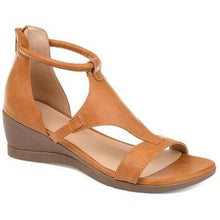 Load image into Gallery viewer, Women Casual Leather Comfy Wedge Sandals