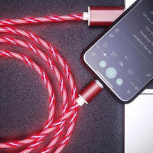 Load image into Gallery viewer, Glowing LED Magnetic 3 in 1 USB Charging Cable