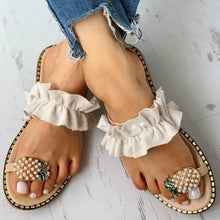 Load image into Gallery viewer, Summer Beach Pineapple Flat Sandals