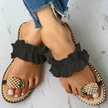 Load image into Gallery viewer, Summer Beach Pineapple Flat Sandals