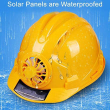 Load image into Gallery viewer, Solar-Powered Fan Cooling Safety Helmet