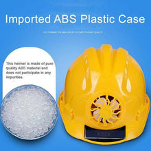 Load image into Gallery viewer, Solar-Powered Fan Cooling Safety Helmet