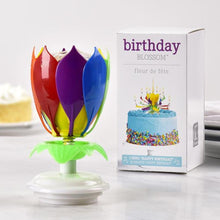 Load image into Gallery viewer, Upgrade Multicolor Rotating Lotus Cake Candle
