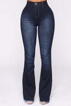 Load image into Gallery viewer, Valentina High Rise Flare Jeans - Dark Denim

